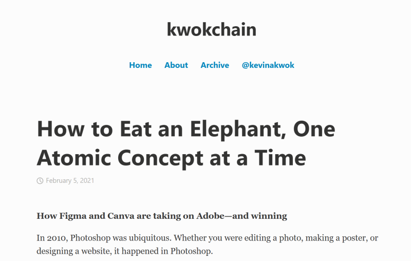 如何吃掉一头大象：一次吃掉一个原子概念-鼓腹而游